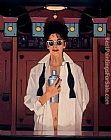 Jack Vettriano The Cocktail Shaker painting
